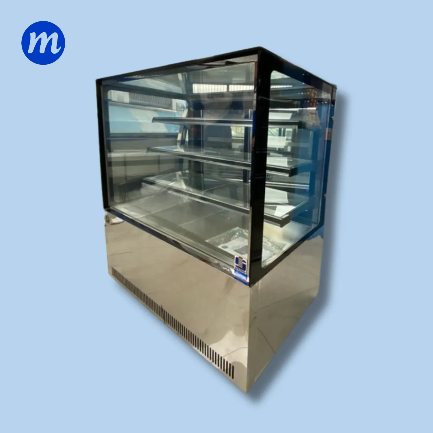 MOSTRADOR DE DULCE CUADRADO 0.90CM 110V SENZANI