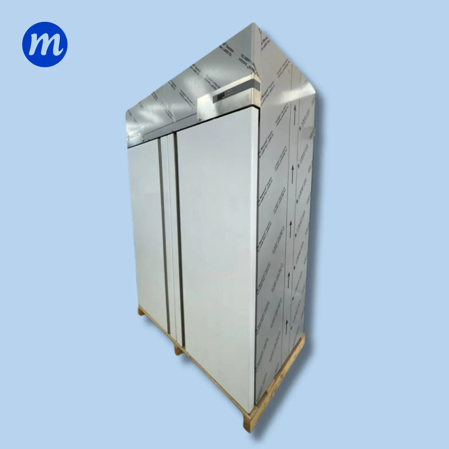 CONGELADOR VERTICAL 2 PUERTAS EN ACERO ITALIANO