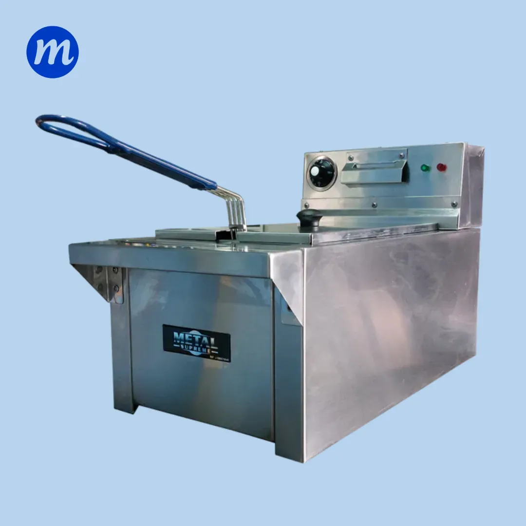 FREIDORA DE MESA 1 CESTA 8 LITROS ELEC. 220V METAL SUPREME