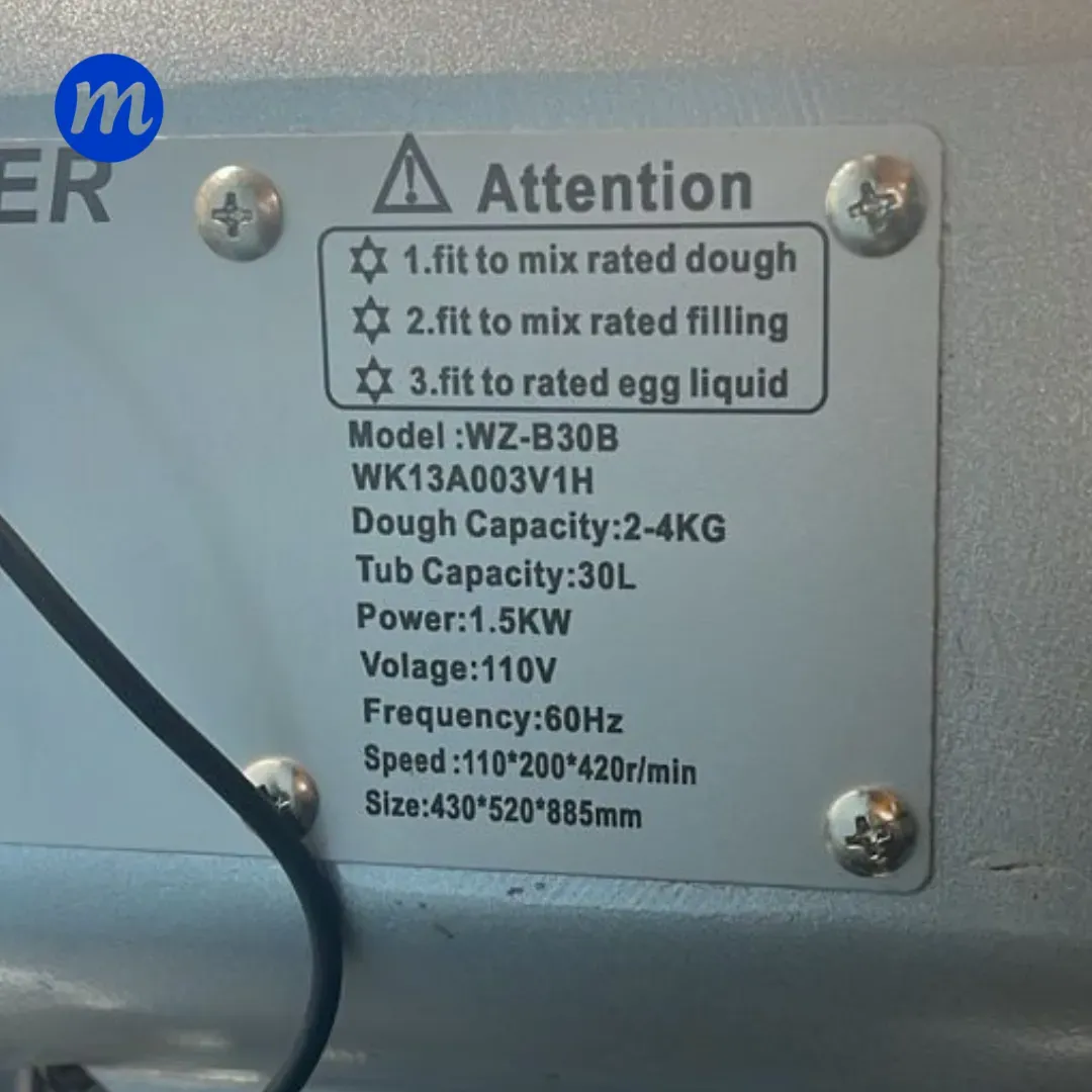 BATIDORA 30 LITROS 110V GRIS