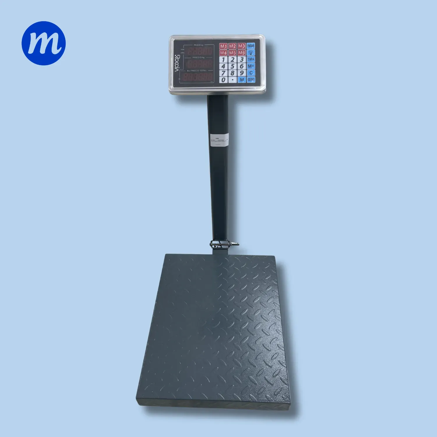 BALANZA ELECTRONICA DE PLATAFORMA EN HIERRO 350KG 110V