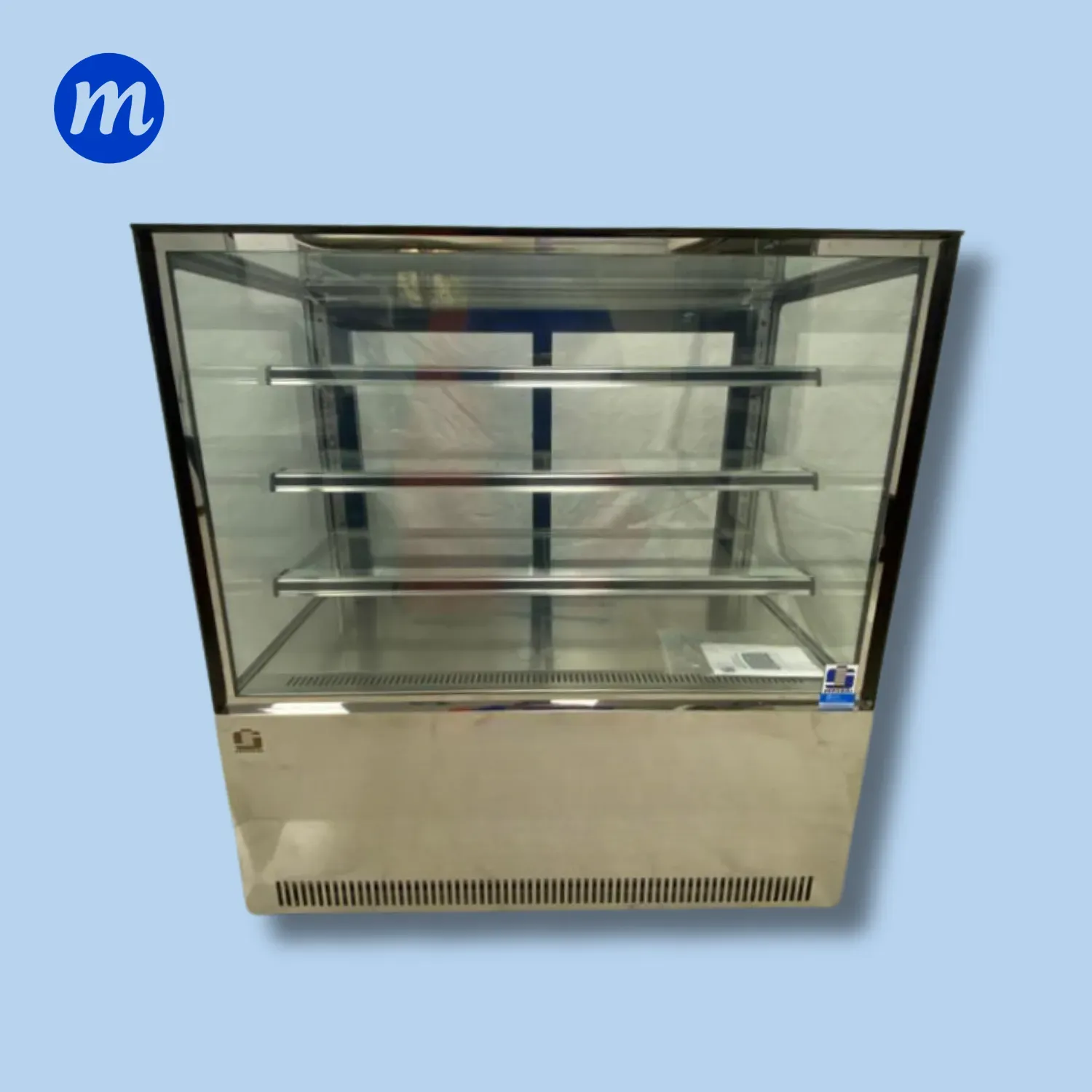 MOSTRADOR DE DULCE CUADRADO 0.90CM 110V SENZANI