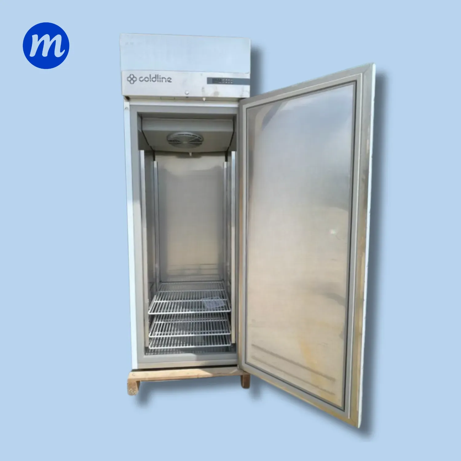 CONGELADOR VERTICAL 1 PUERTA EN ACERO ITALIANO