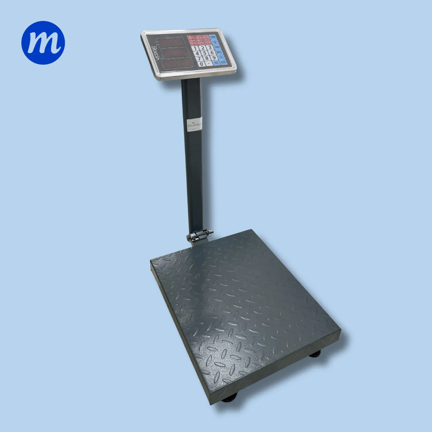 BALANZA ELECTRONICA DE PLATAFORMA EN HIERRO 350KG 110V