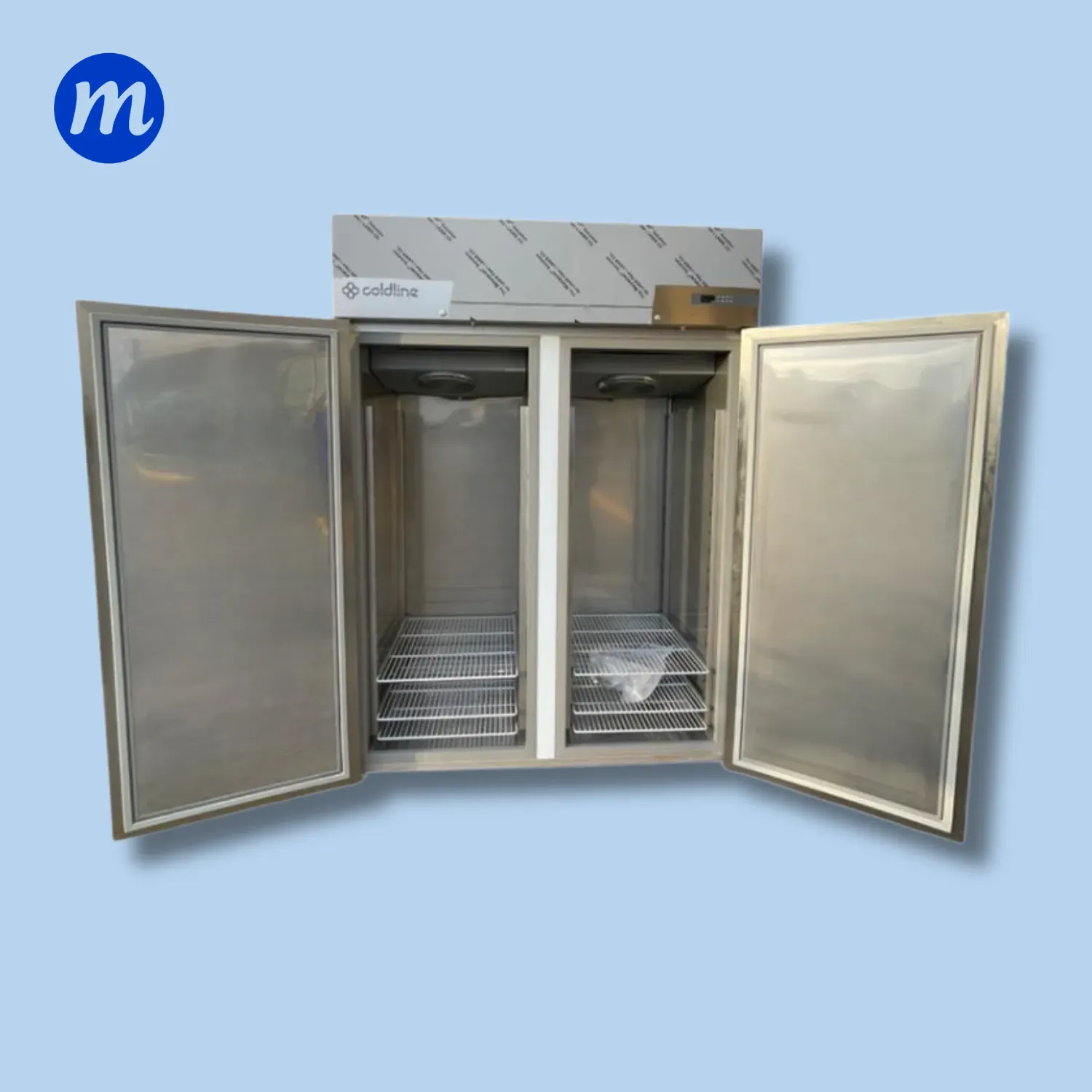 CONGELADOR VERTICAL 2 PUERTAS EN ACERO ITALIANO