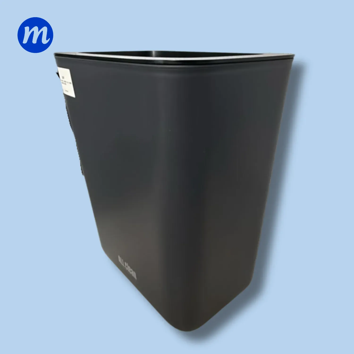 PAPELERA PLASTICA 20L NEGRA NJHQ20B ALL CLEAN