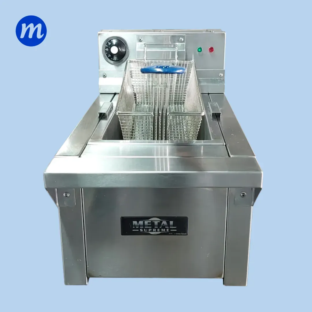 FREIDORA DE MESA 1 CESTA 8 LITROS ELEC. 220V METAL SUPREME