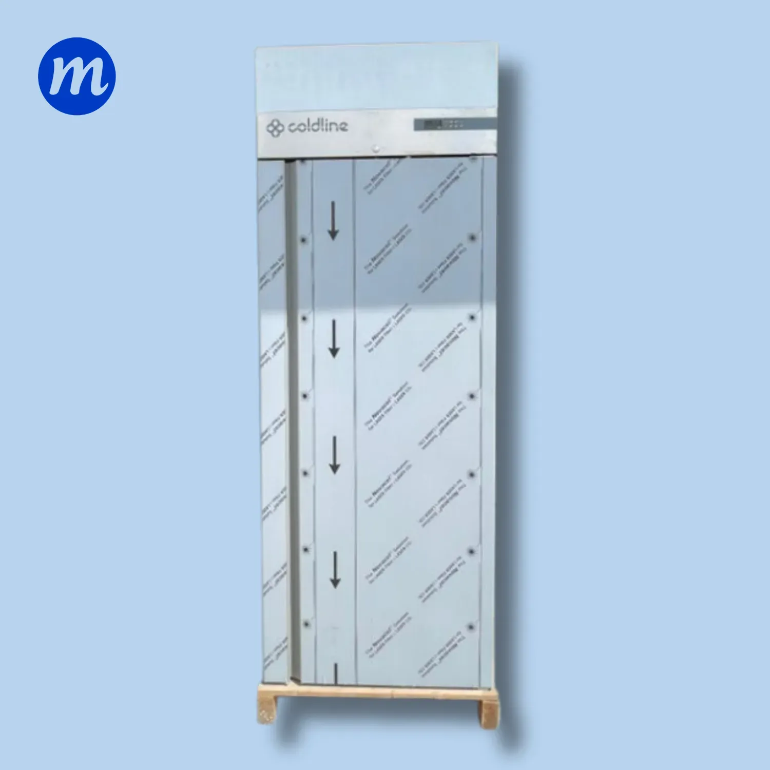 CONGELADOR VERTICAL 1 PUERTA EN ACERO ITALIANO