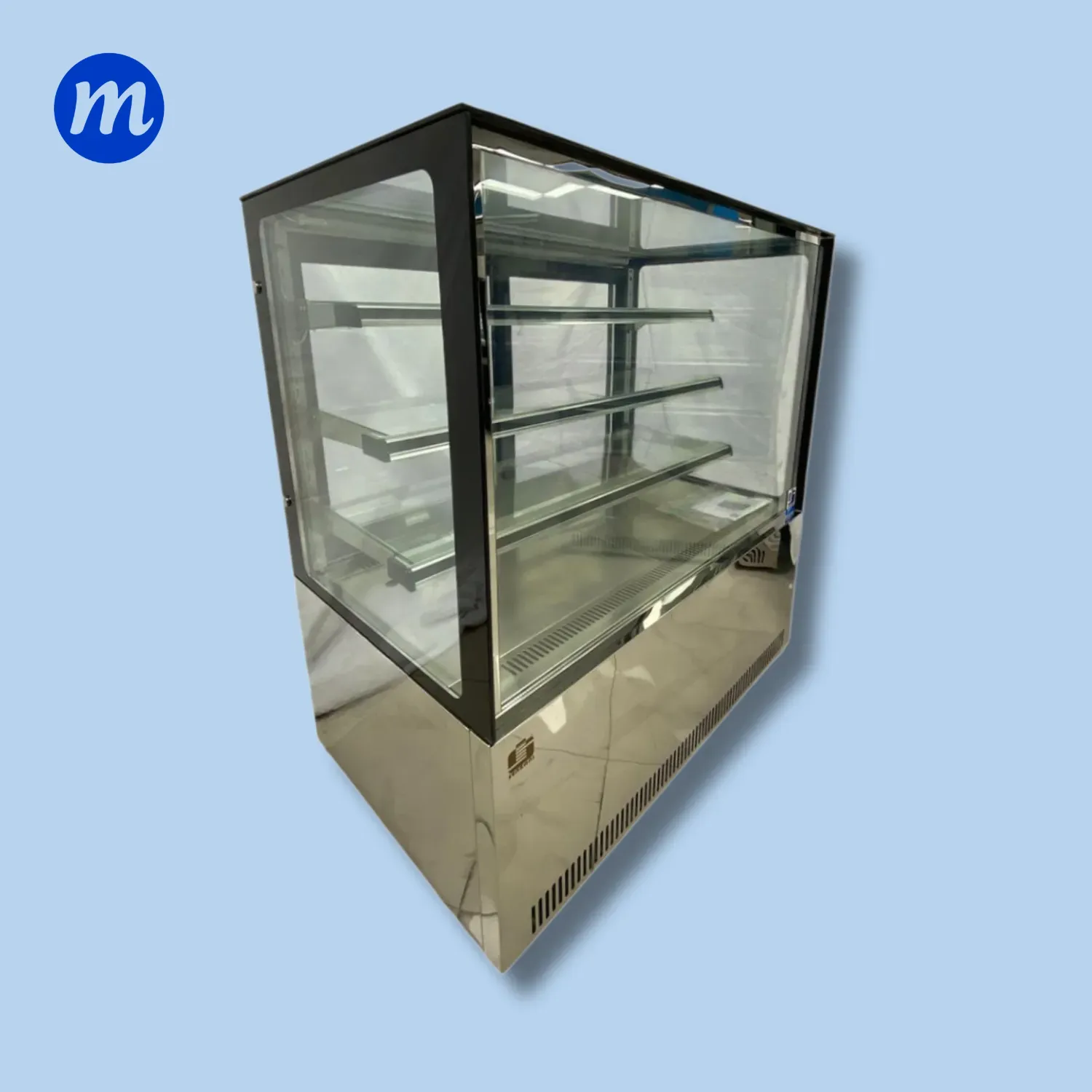 MOSTRADOR DE DULCE CUADRADO 0.90CM 110V SENZANI