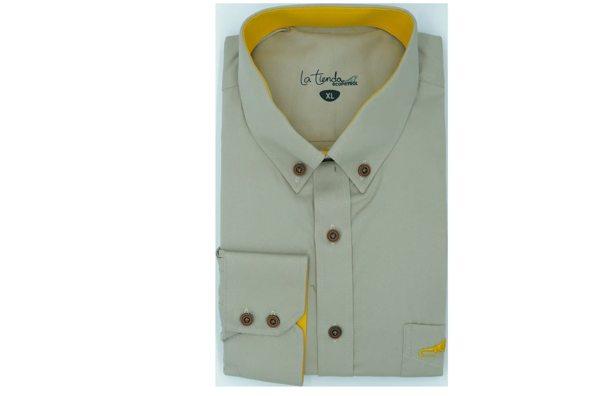 Camisa Caqui para Hombre
