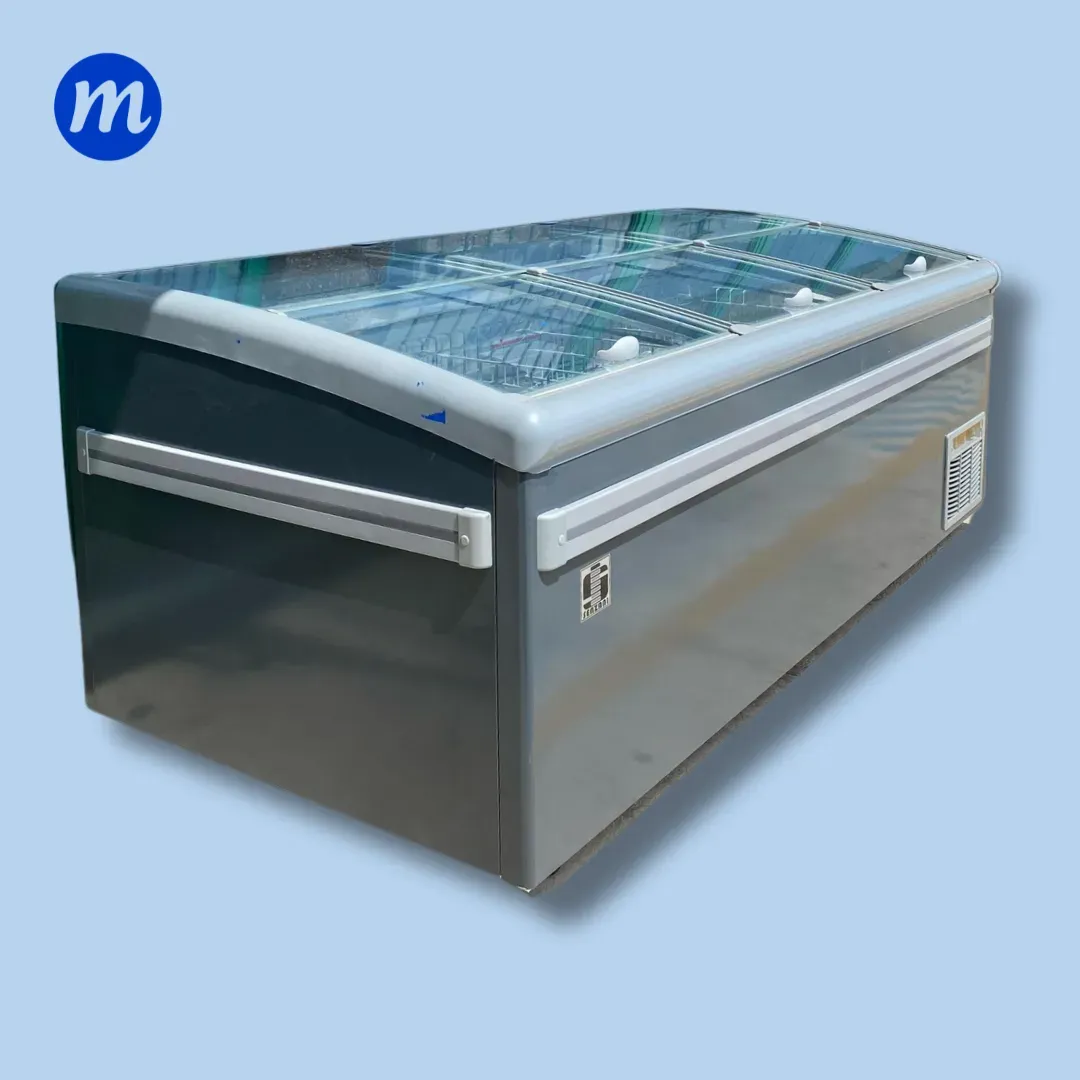 CONGELADOR ISLA 3 TAPAS DE VIDRIO 1,92MT 685LT 110V SENZANI