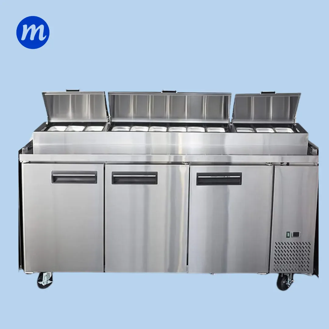 MESA PIZZERA 3 PUERTAS REFRIGERADA 110V STARKCOOK