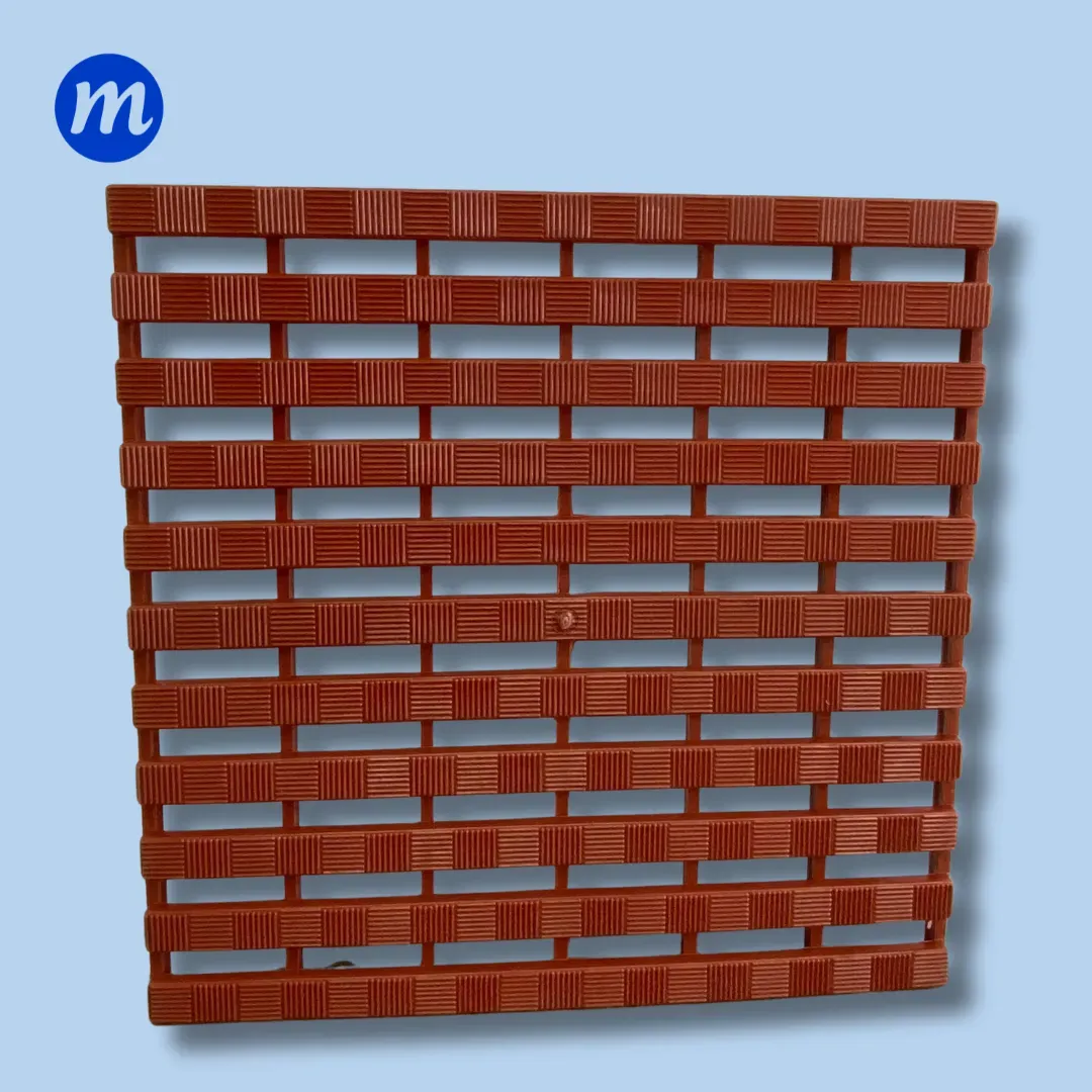 PISO PARA CAVA PLASTICO TIPO REJILLA 60 x 60 ROJO