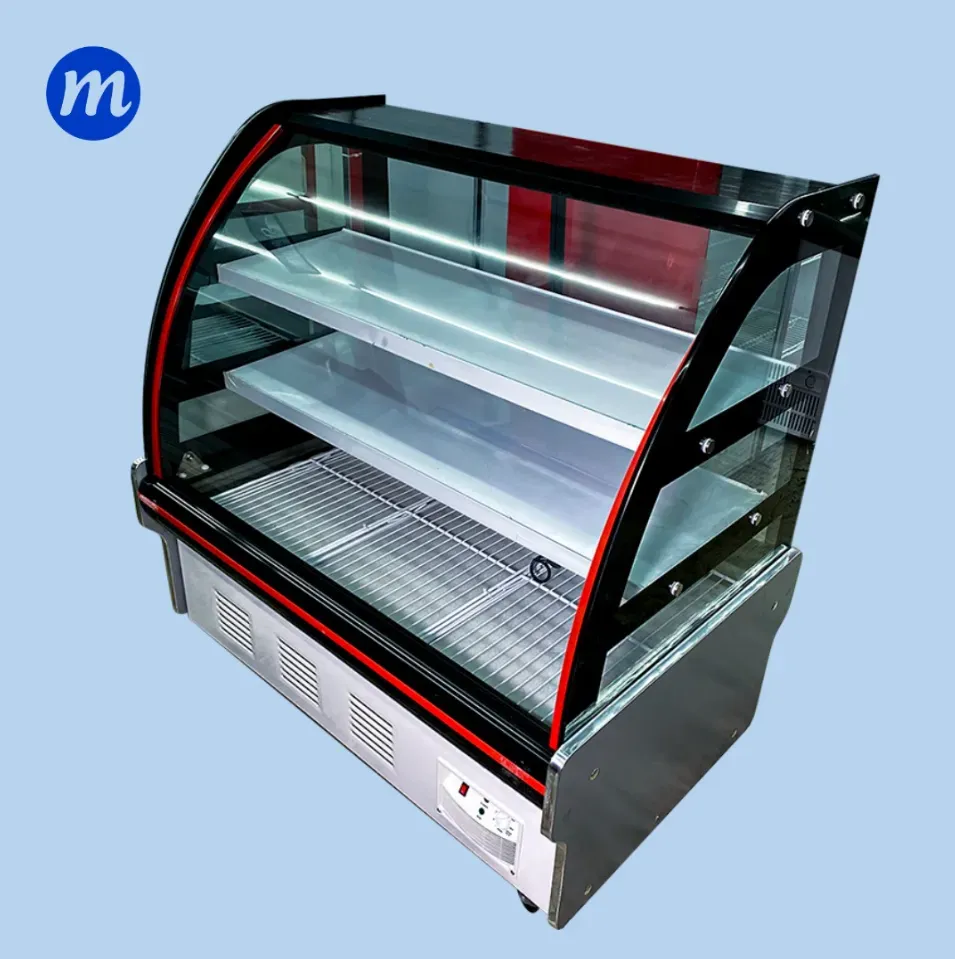 MOSTRADOR DE DULCE CURVO 1,50MT 110V MEIBCA