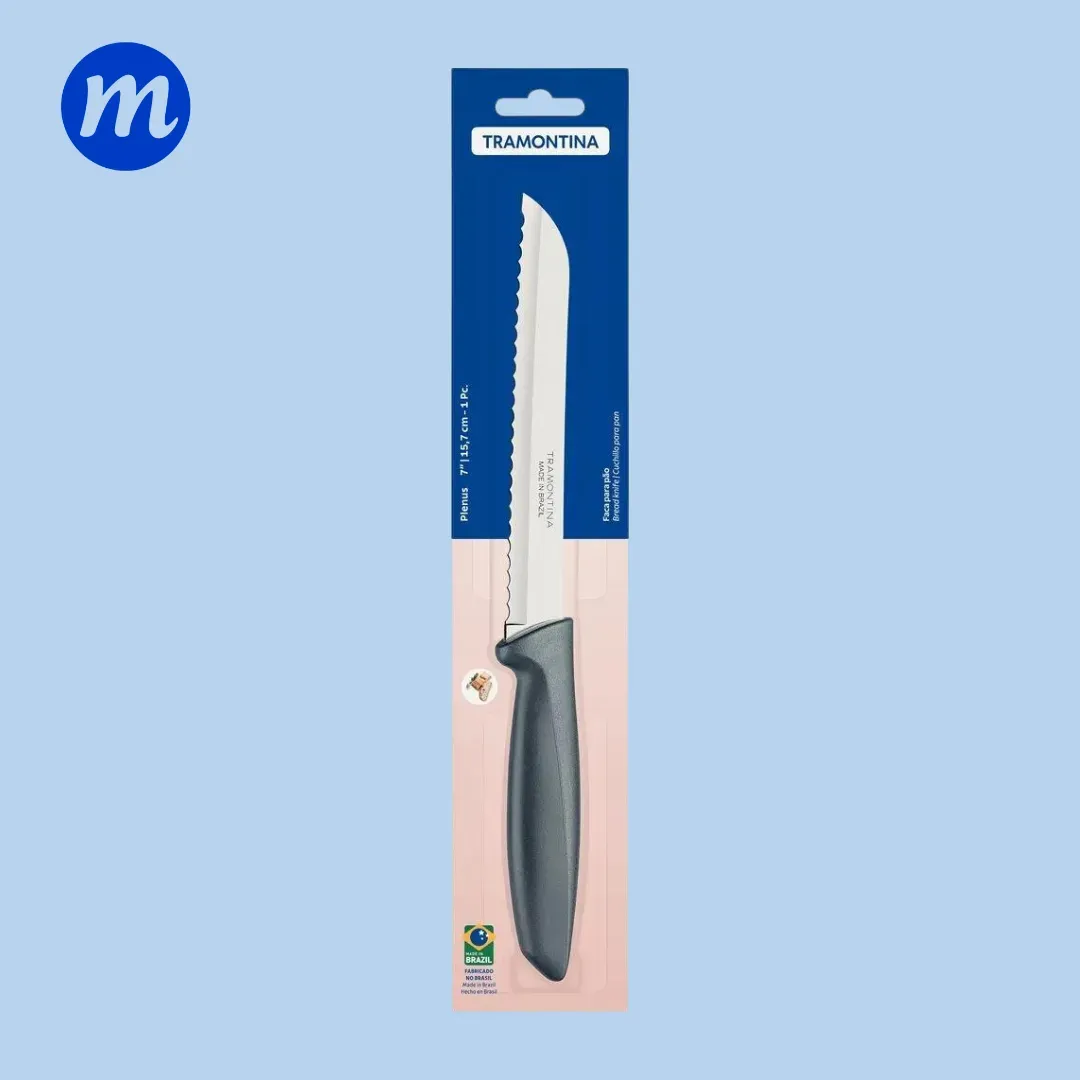 CUCHILLO PARA PAN PLENUS 7" TRAMONTINA