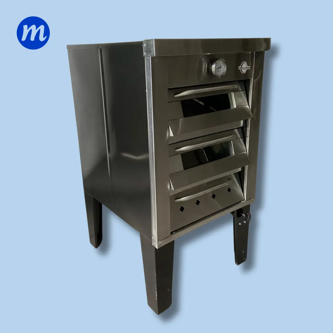 HORNO 2 BANDEJAS PUERTA A/I Y VIDRIO METAL ACERO