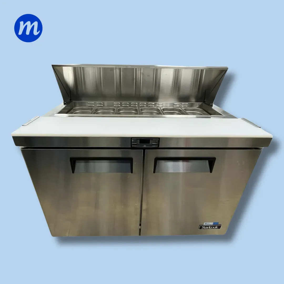 MESA LUNCHERA 2 PUERTAS REFRIGERADA 1.20MT 110V