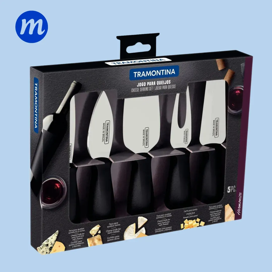 JUEGO PARA QUESO 5PZAS HARMONIZA TRAMONTINA