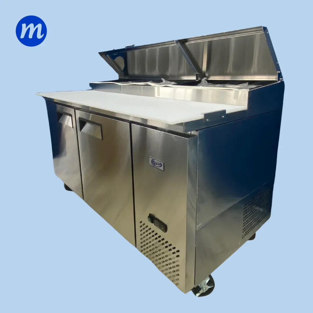 MESA PIZZERA 2 PUERTAS REFRIGERADA 110V BOIA