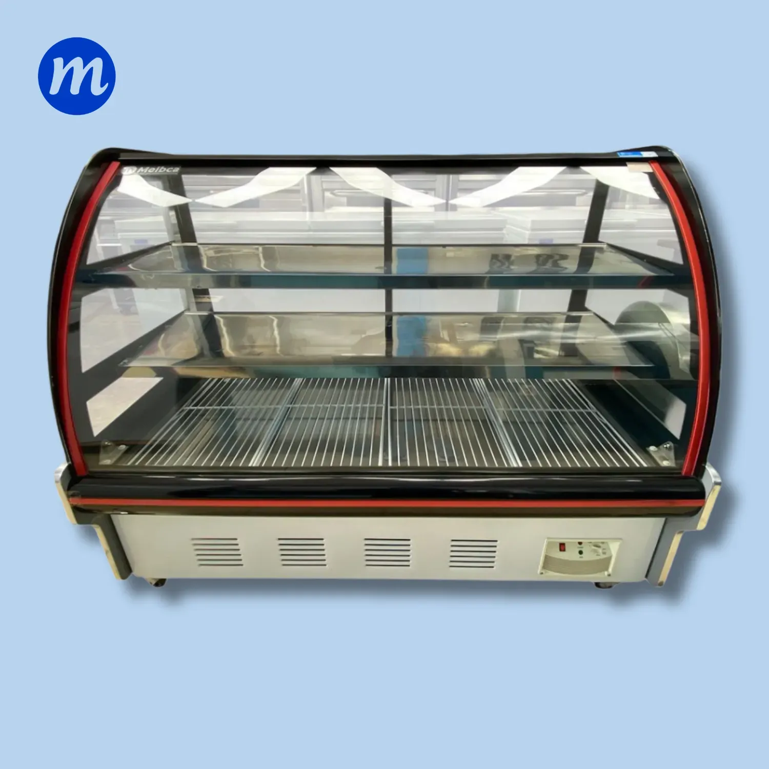 MOSTRADOR DE DULCE CURVO 1,50MT 110V MEIBCA