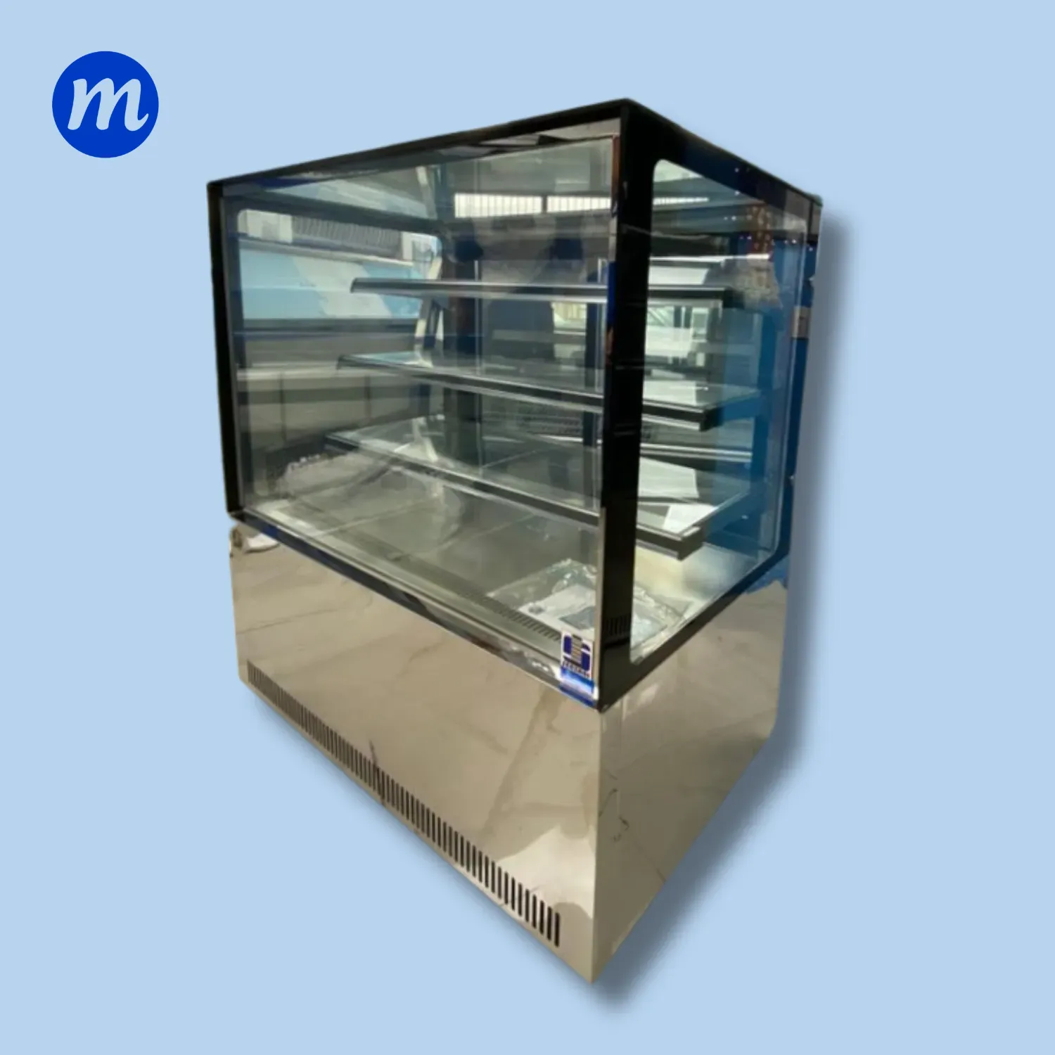 MOSTRADOR DE DULCE CUADRADO 1.20MT 110V SENZANI