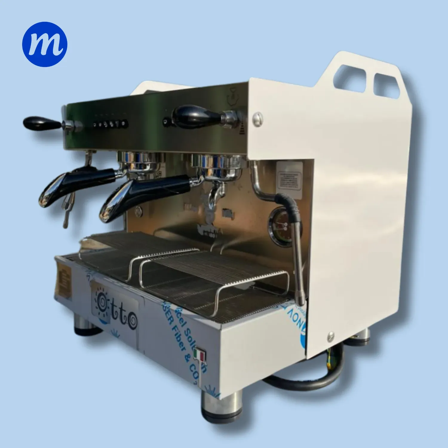 MAQUINA DE CAFE 2 GRUPO OTTO WHITE ELECTRONICA 110V BEZZERA