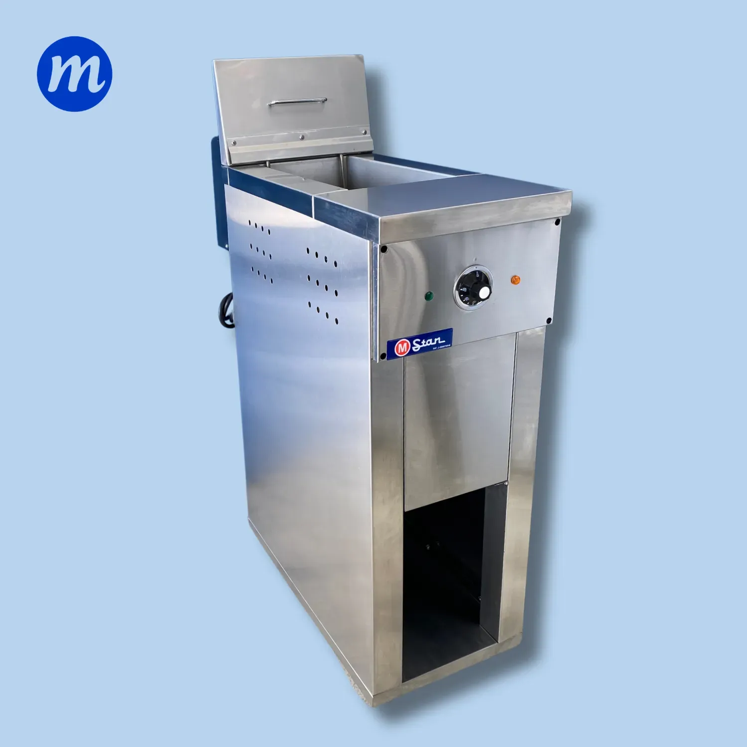 FREIDORA DE PEDESTAL 1 CESTAS 17 LITROS ACEITE 3 LITROS AGUA ELECTRICA A/I STAR