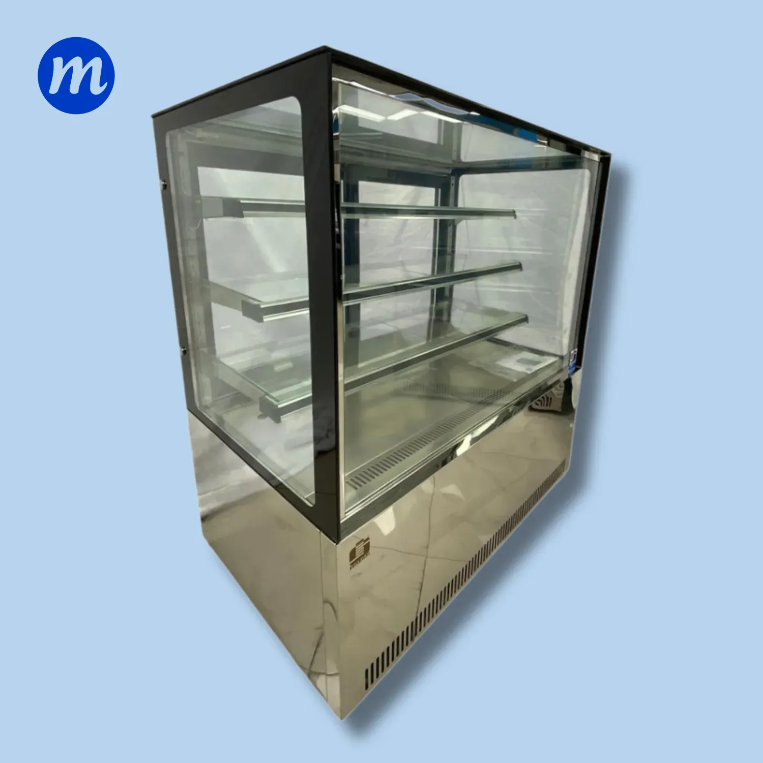 MOSTRADOR DE DULCE CUADRADO 1.20MT 110V SENZANI