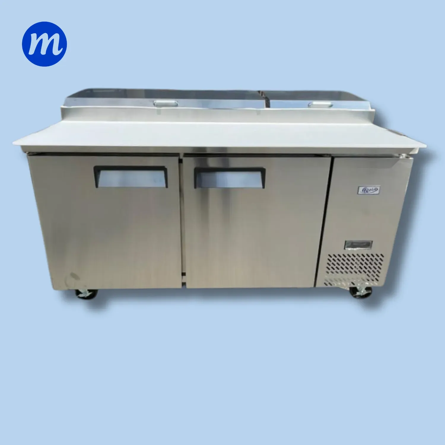 MESA PIZZERA 2 PUERTAS REFRIGERADA 110V BOIA