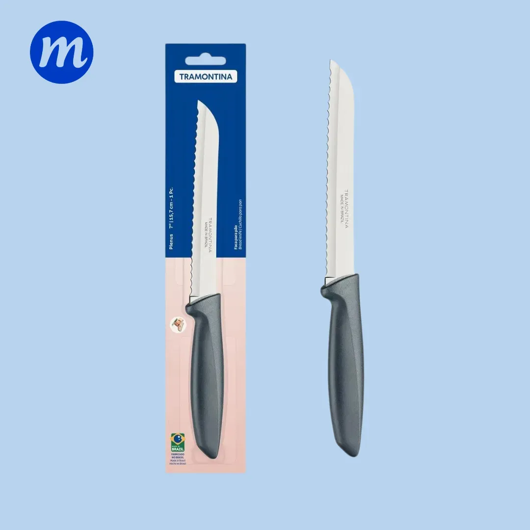 CUCHILLO PARA PAN PLENUS 7" TRAMONTINA