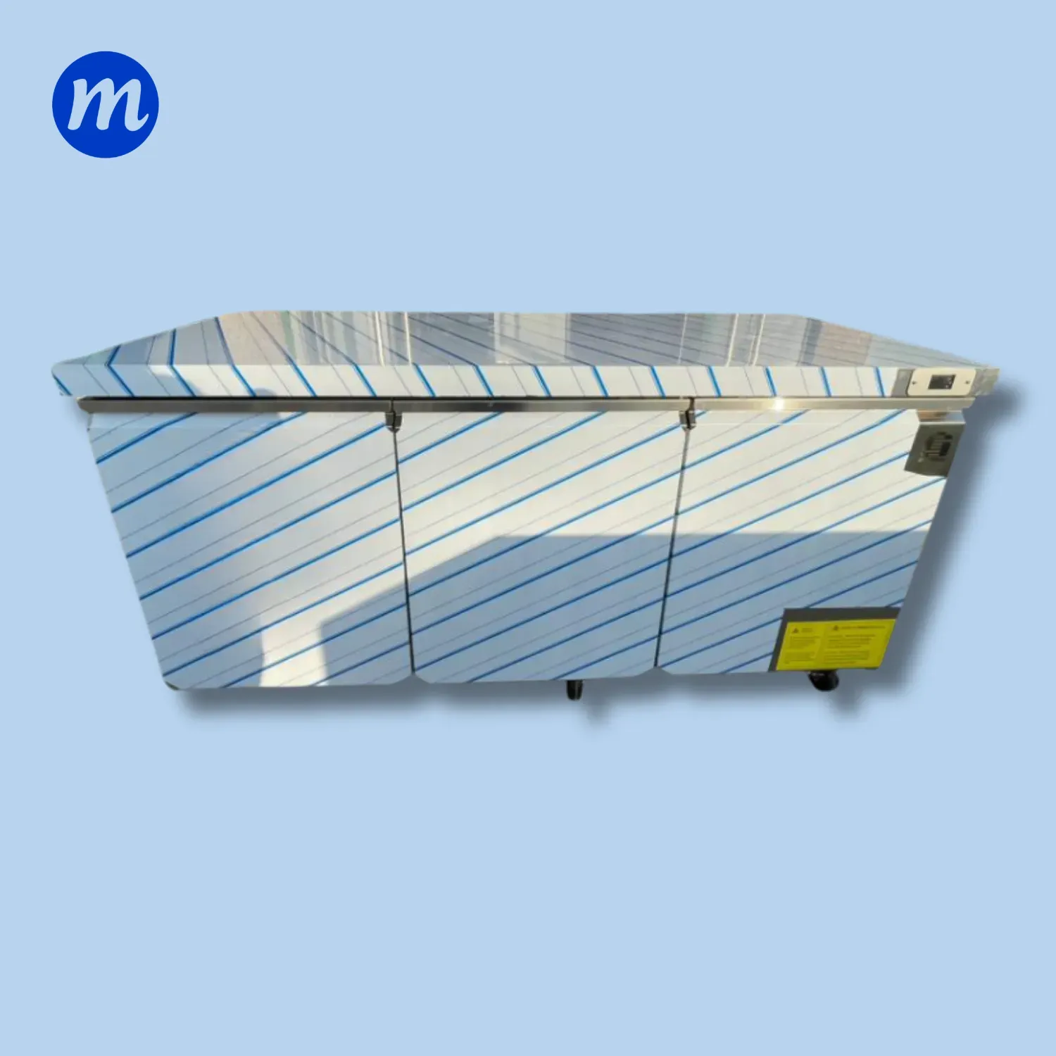 MESA DE TRABAJO EN A/I REFRIGERADA 3 PUERTAS 470 LITROS 1,82MT 110V SENZANI