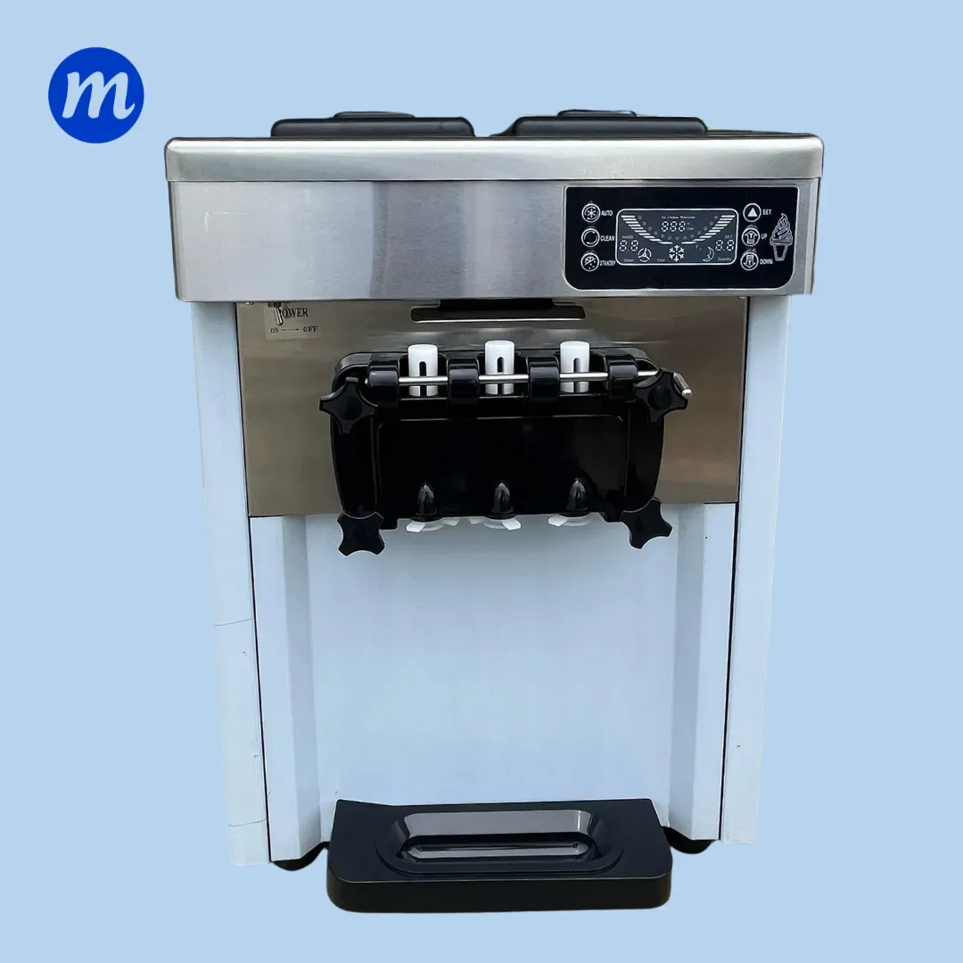 MAQUINA DE HELADO BARQUILLA 2 TANQUES 5LTS 2 SABORES,1 MIXTO 110V