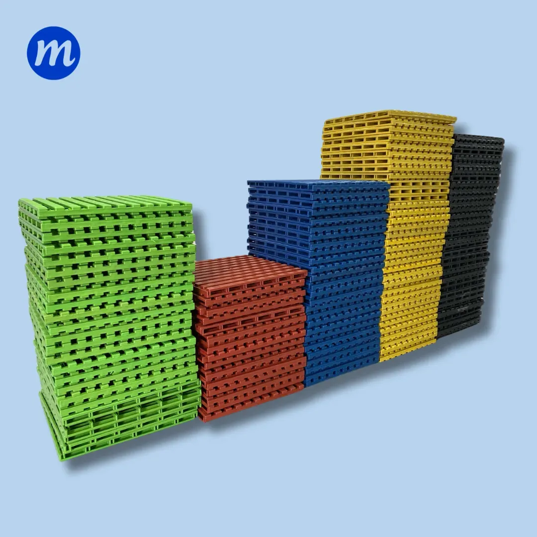 PISO PARA CAVA PLASTICO TIPO REJILLA 60 x 60 ROJO