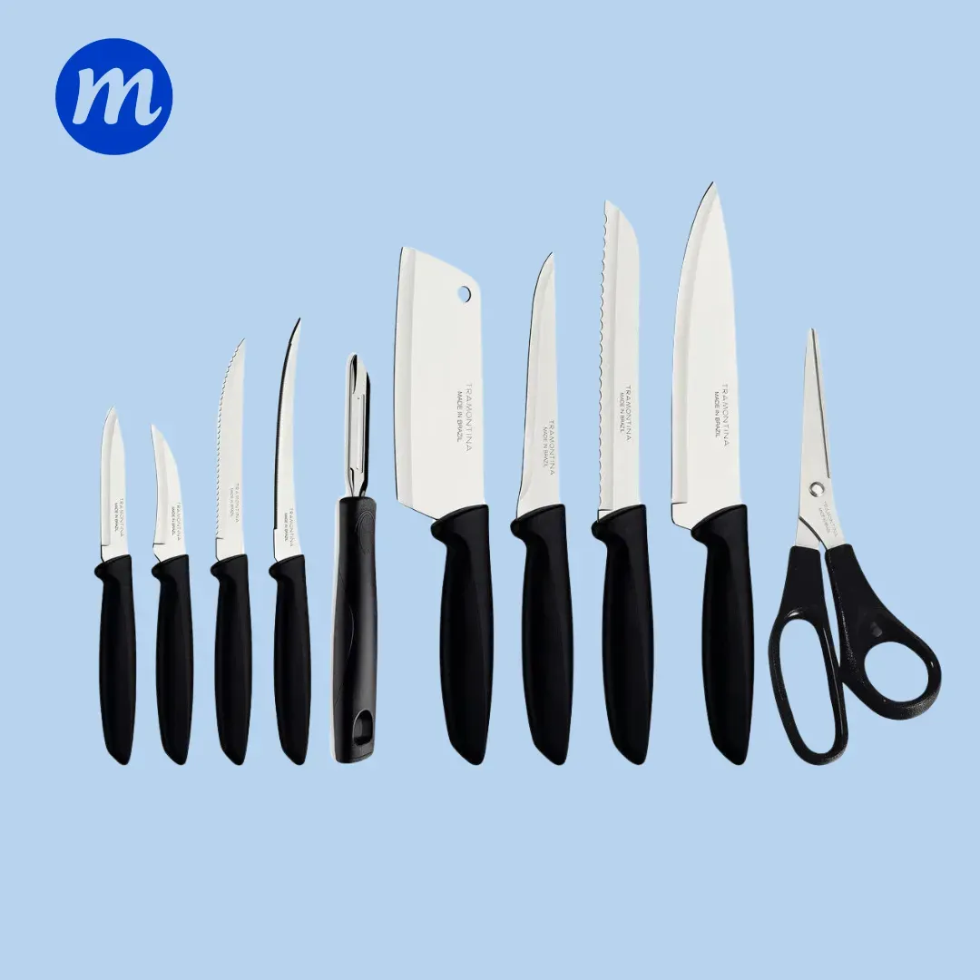 JUEGO CUCHILLOS 10PZAS PLENUS TRAMONTINA