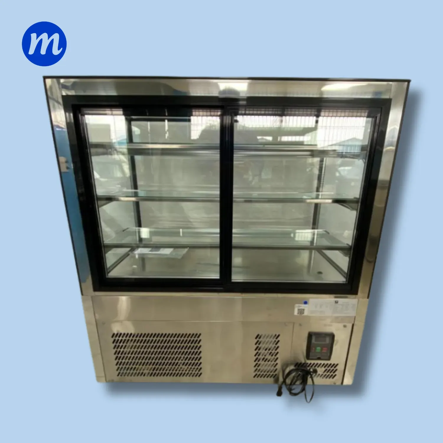 MOSTRADOR DE DULCE CUADRADO 1.20MT 110V SENZANI