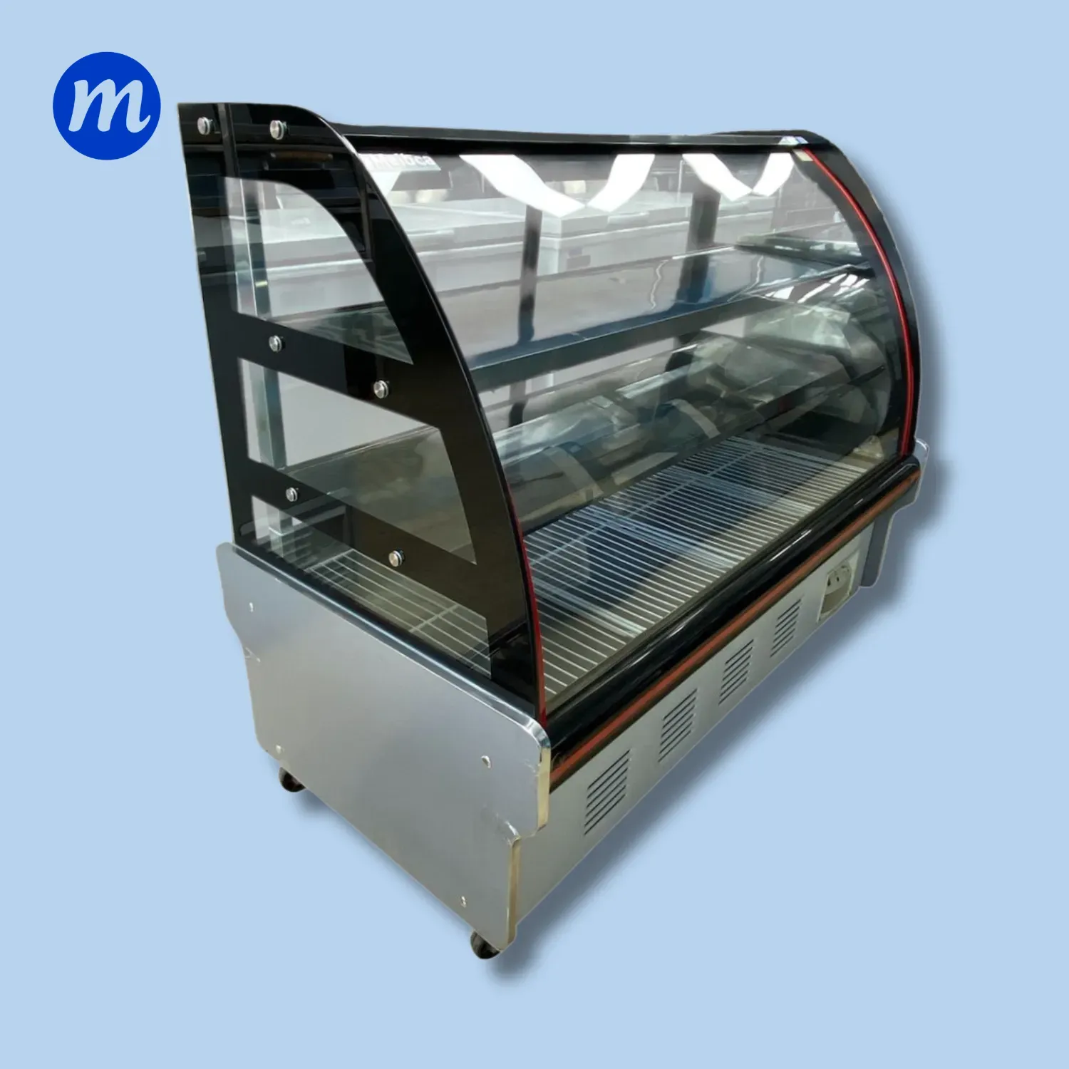 MOSTRADOR DE DULCE CURVO 1,50MT 110V MEIBCA