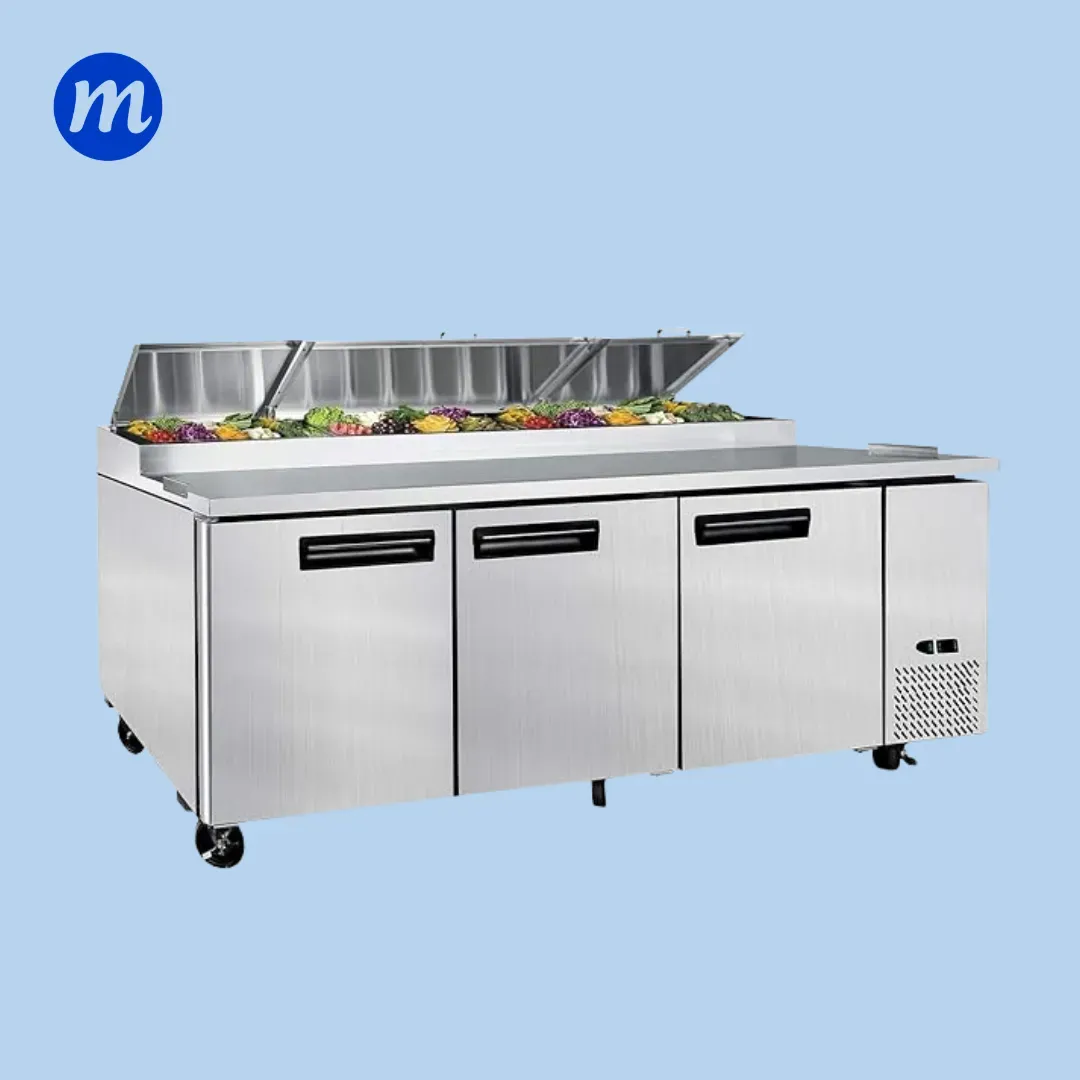MESA PIZZERA 3 PUERTAS REFRIGERADA 110V STARKCOOK