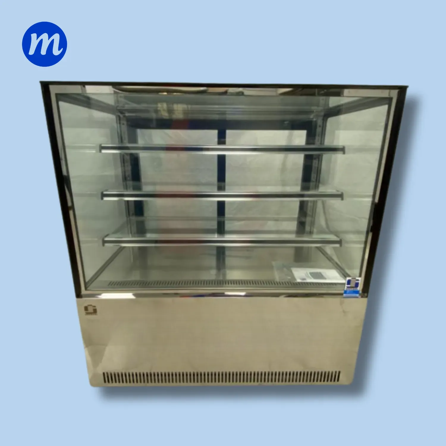 MOSTRADOR DE DULCE CUADRADO 1.20MT 110V SENZANI