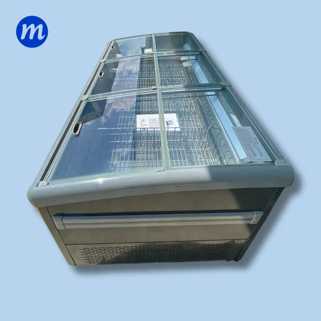 CONGELADOR ISLA 3 TAPAS DE VIDRIO 1,92MT 685LT 110V SENZANI