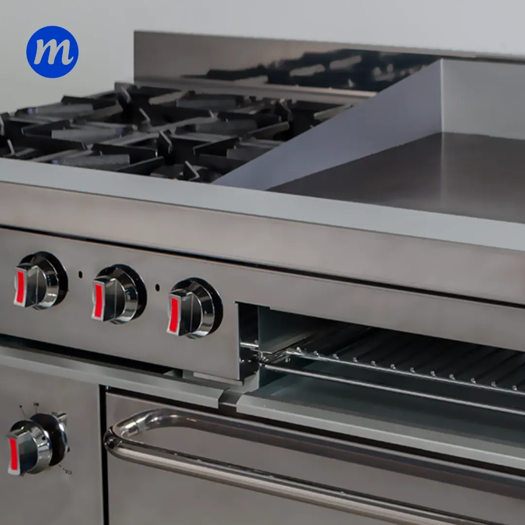 COCINA 4 HORNILLAS HORNO, GRATINADOR Y PLANCHA BOIA