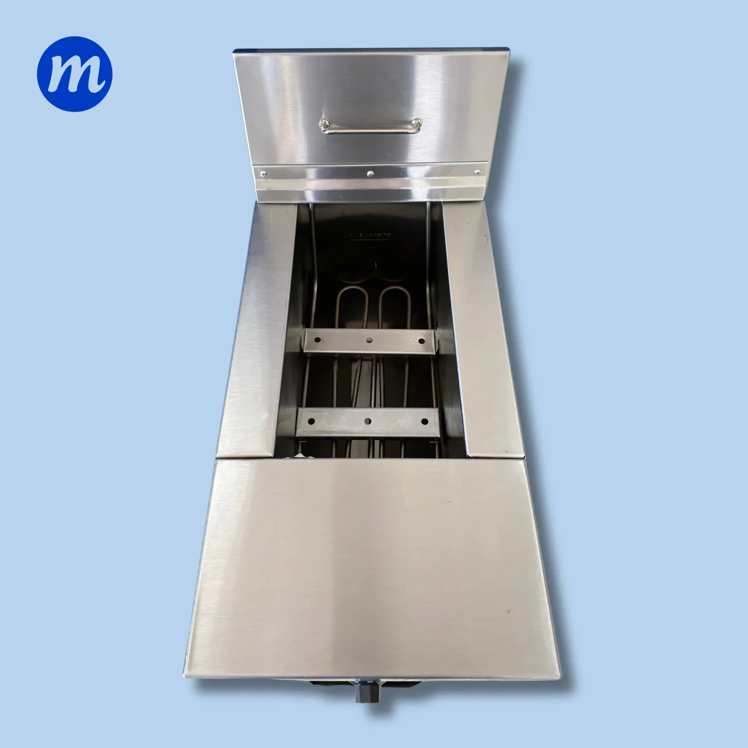 FREIDORA DE PEDESTAL 1 CESTAS 17 LITROS ACEITE 3 LITROS AGUA ELECTRICA A/I STAR