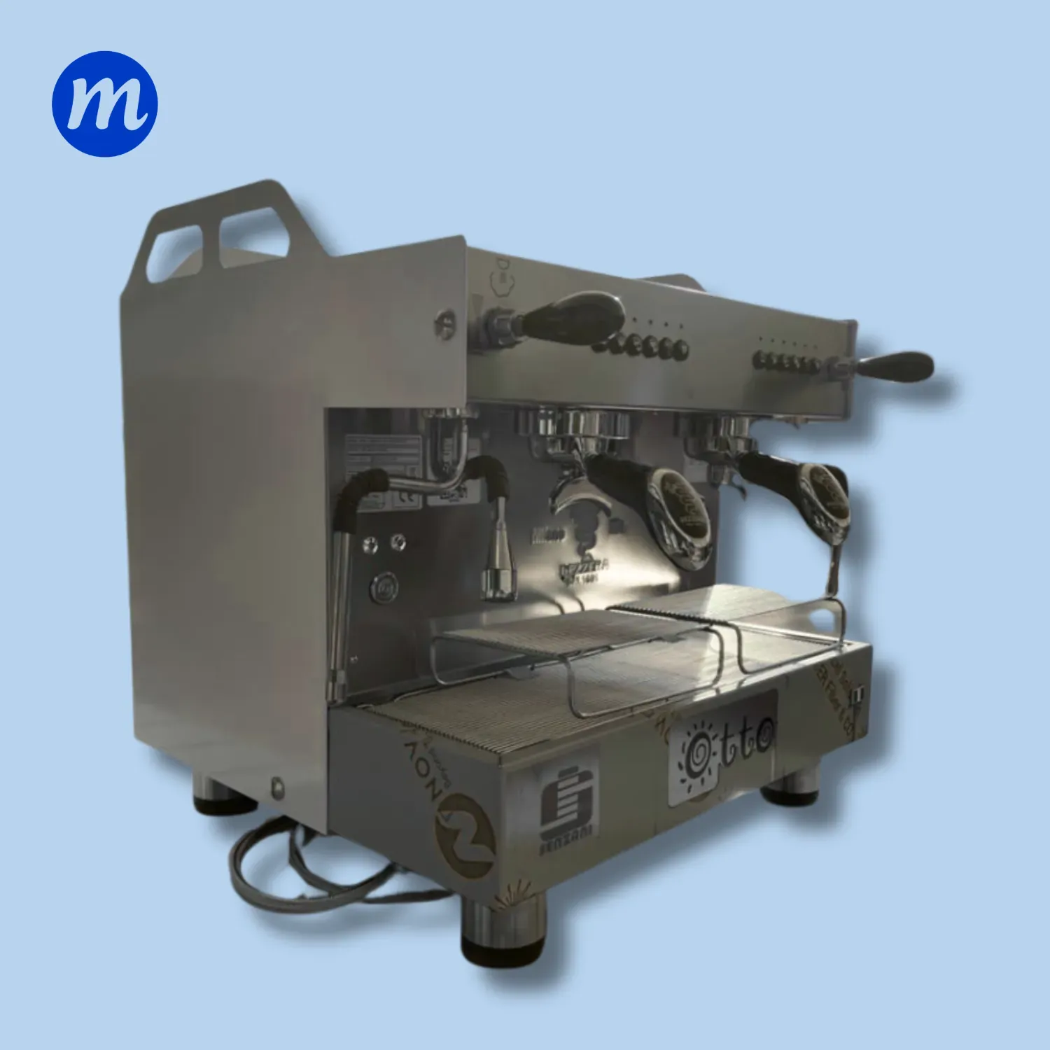 MAQUINA DE CAFE 2 GRUPO OTTO WHITE ELECTRONICA 110V BEZZERA