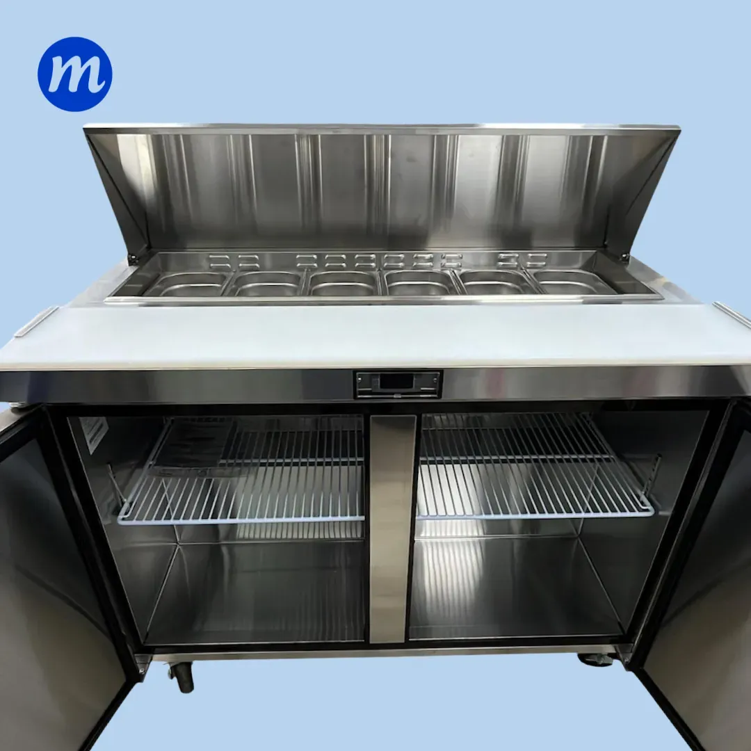 MESA LUNCHERA 2 PUERTAS REFRIGERADA 1.20MT 110V