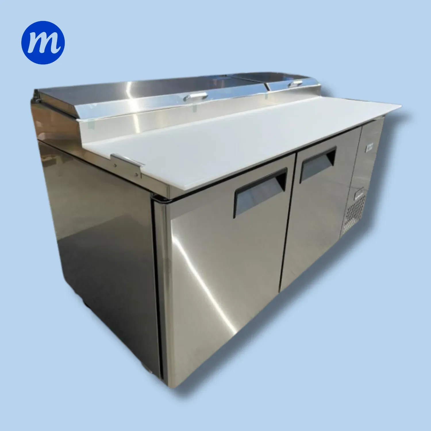 MESA PIZZERA 2 PUERTAS REFRIGERADA 110V BOIA