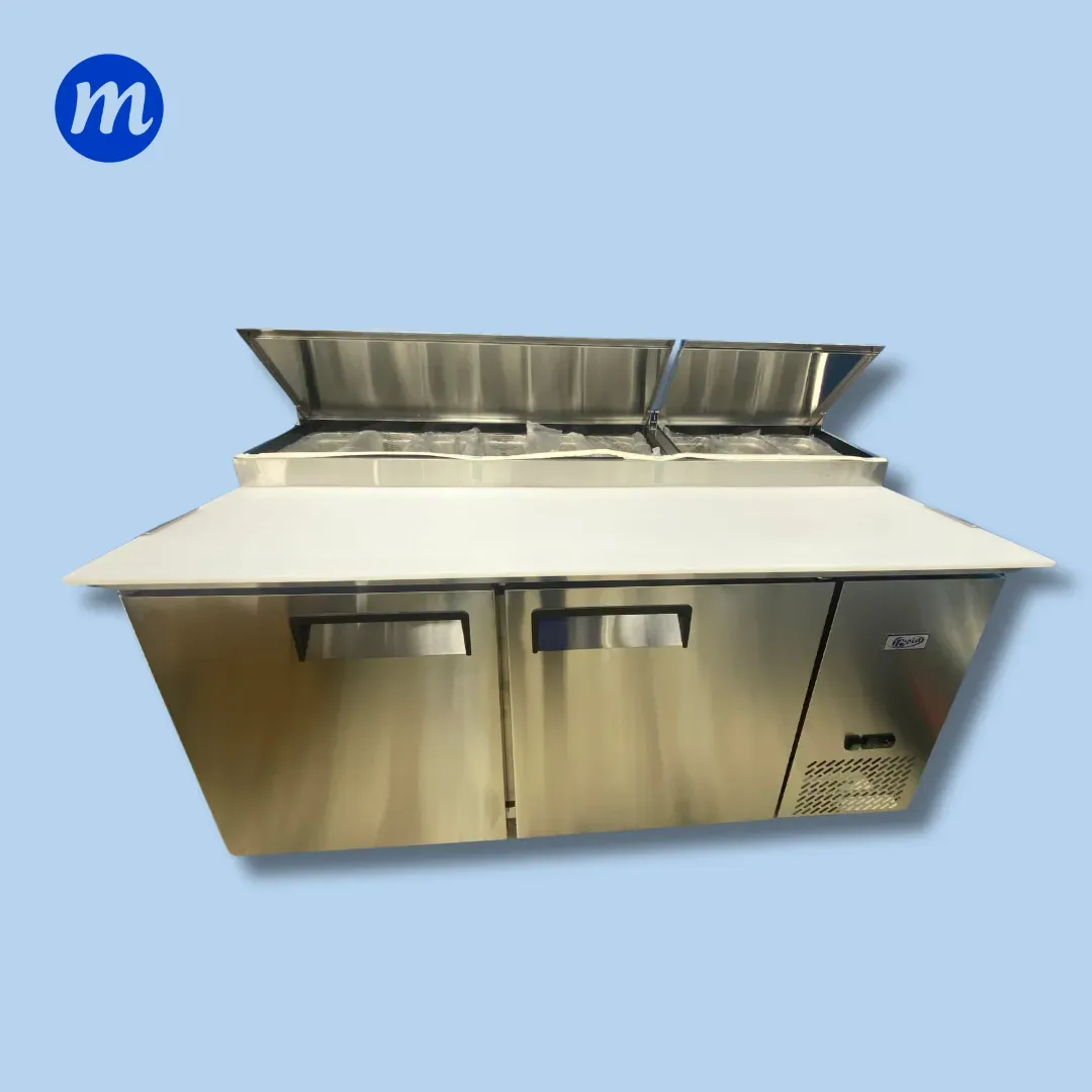 MESA PIZZERA 2 PUERTAS REFRIGERADA 110V BOIA