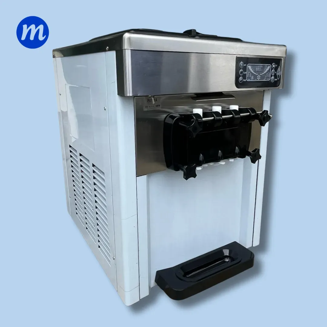 MAQUINA DE HELADO BARQUILLA 2 TANQUES 5LTS 2 SABORES,1 MIXTO 110V