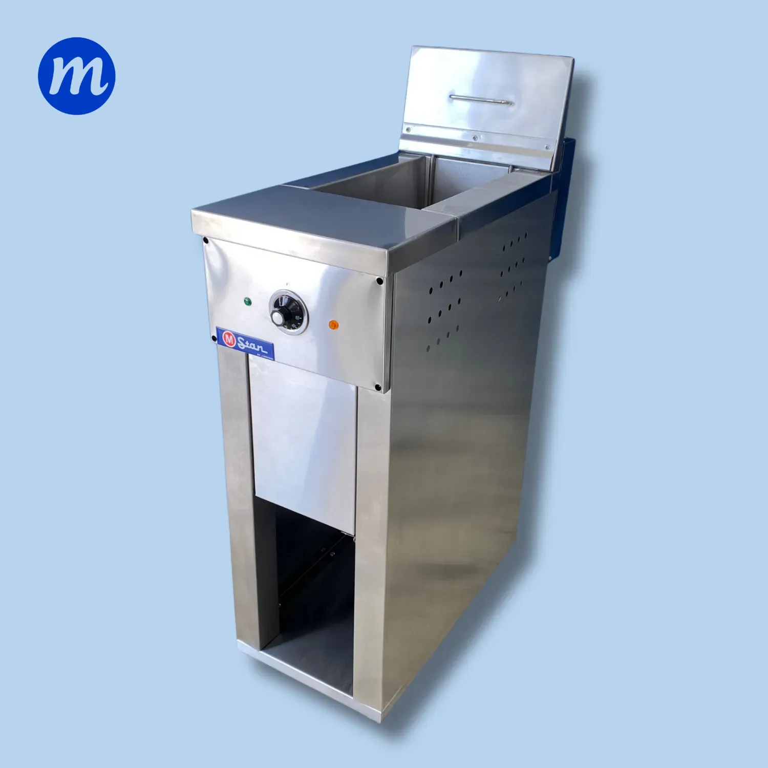 FREIDORA DE PEDESTAL 1 CESTAS 17 LITROS ACEITE 3 LITROS AGUA ELECTRICA A/I STAR