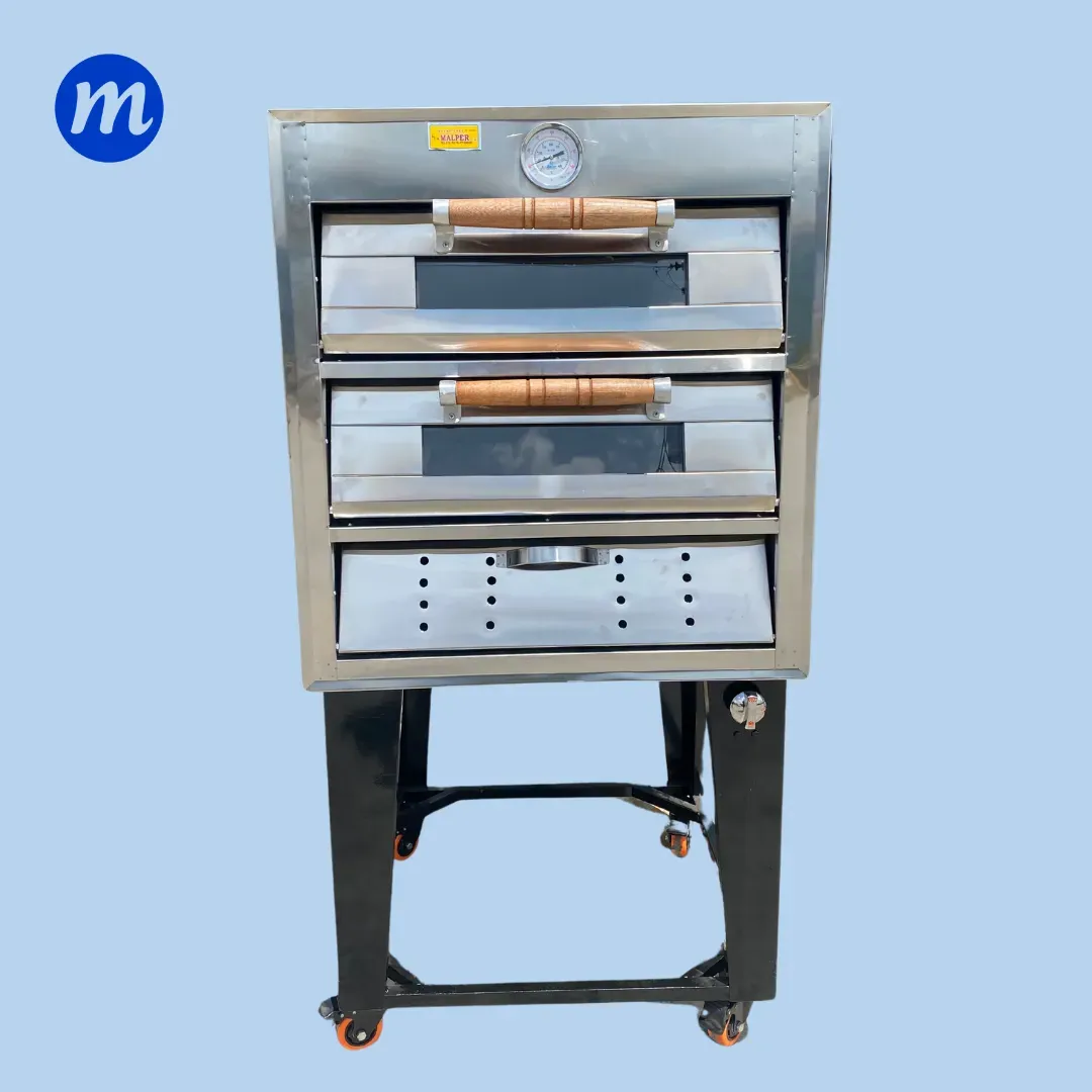 HORNO PIZZERO 2 CAMARAS A GAS PEQUEÑO MALPER