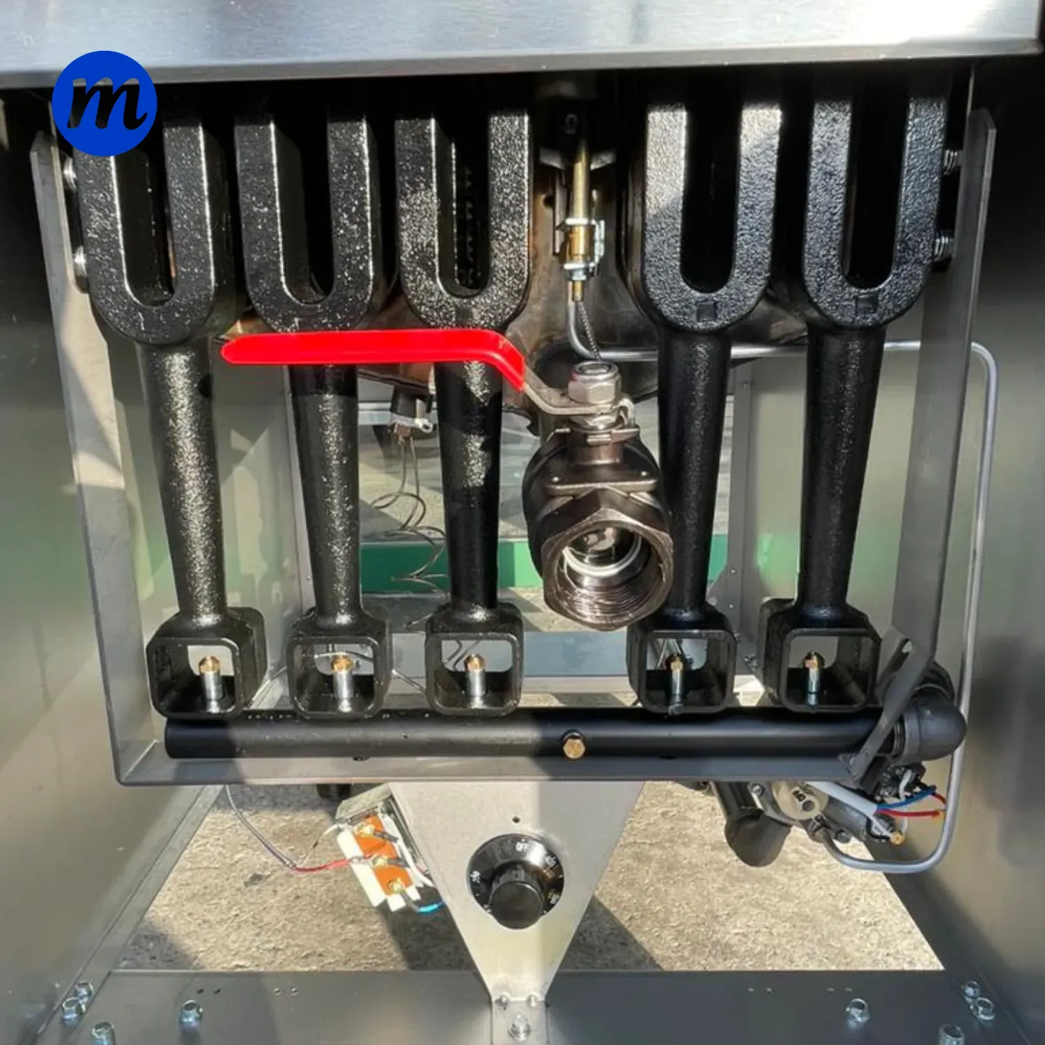 FREIDORA 2 CESTAS GAS 31 LITROS 5 QUEMADORES 150.000 BTU DUKERS