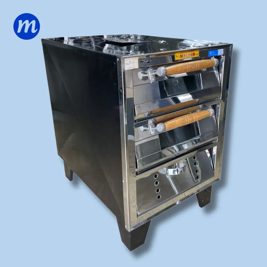 HORNO 2 BANDEJAS PUERTA A/I Y VIDRIO MALPER